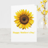 Gelbe Sonnenblume Muttertagsgruß Karte (Gelbe Blume)