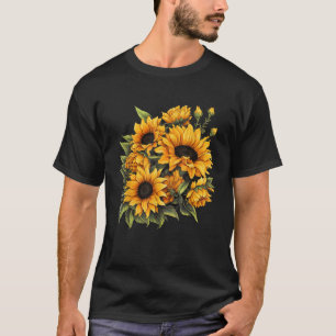 Gelbe Sonnenblume Niedlicher Sommer Blume Sonne Bl T-Shirt