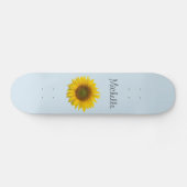 Gelbe Sonnenblume Niedliches Land Blüte Skateboard (Horizontal)