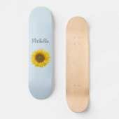 Gelbe Sonnenblume Niedliches Land Blüte Skateboard (Vorderseite)