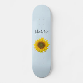 Gelbe Sonnenblume Niedliches Land Blüte Skateboard