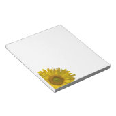 Gelbe Sonnenblume Notizblock (angewinkelt)