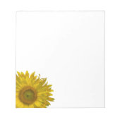 Gelbe Sonnenblume Notizblock (Vorderseite)