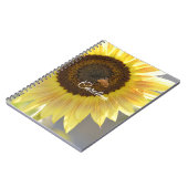 Gelbe Sonnenblume Notizblock (Linke Seite)