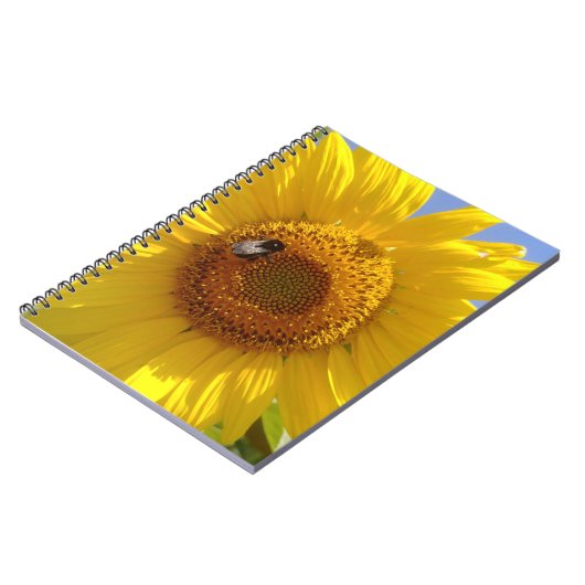 Gelbe Sonnenblume Notizblock (Linke Seite)
