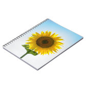 Gelbe Sonnenblume Notizblock (Linke Seite)