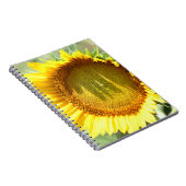 Gelbe Sonnenblume Notizblock (Rechte Seite)