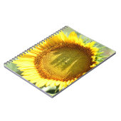 Gelbe Sonnenblume Notizblock (Linke Seite)