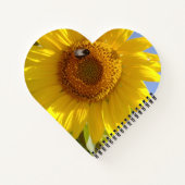 Gelbe Sonnenblume Notizblock (Rückseite)