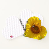 Gelbe Sonnenblume Notizblock (Innenseite)