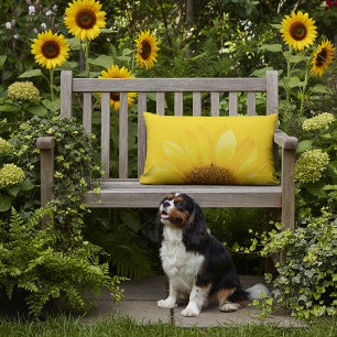 Gelbe Sonnenblume Outdoor-Kissenhülle für Rückenki Kissen Für Draußen