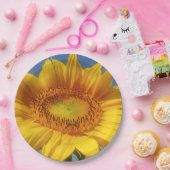 Gelbe Sonnenblume Pappteller (Party)
