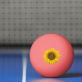Gelbe Sonnenblume Pink Ping Pong Ball Tischtennisball (Netto)