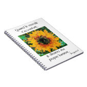 Gelbe Sonnenblume Pixel Art  Notizblock (Rechte Seite)