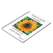 Gelbe Sonnenblume Pixel Art  Notizblock (Linke Seite)