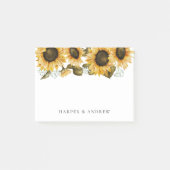 Gelbe Sonnenblume Post-it Klebezettel (Vorderseite)