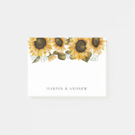 Gelbe Sonnenblume Post-it Klebezettel