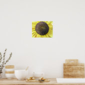 Gelbe Sonnenblume Poster (Küche)