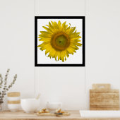 Gelbe Sonnenblume Poster (Küche)