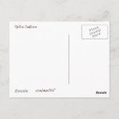 Gelbe Sonnenblume Postkarte. - personalisierbar Postkarte (Rückseite)