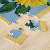 Gelbe Sonnenblume Puzzle (Seite)