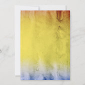 Gelbe Sonnenblume Romantische Fallen-Engagement Pa Einladung (Rückseite)