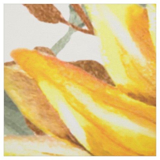 Gelbe Sonnenblume Rustikale Blume Stoff (Muster)