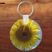 Gelbe Sonnenblume Schlüsselanhänger (Vorderseite)