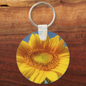 Gelbe Sonnenblume Schlüsselanhänger (Vorderseite)