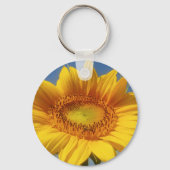 Gelbe Sonnenblume Schlüsselanhänger (Rückseite)