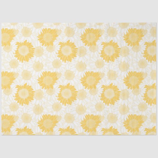 Gelbe Sonnenblume Seidenpapier (Vorderseite)