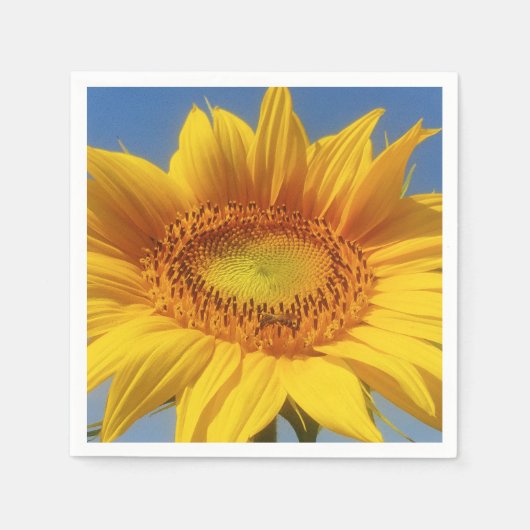 Gelbe Sonnenblume Serviette (Vorderseite)