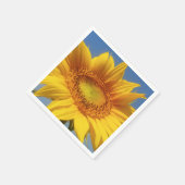 Gelbe Sonnenblume Serviette (Ecke)