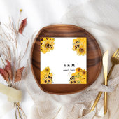 Gelbe Sonnenblume Serviette