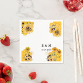 Gelbe Sonnenblume Serviette (Beispiel)