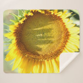 Gelbe Sonnenblume Sherpadecke (Vorderseite (Horizontal))