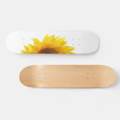gelbe Sonnenblume Skateboard (Horizontal)