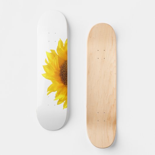 gelbe Sonnenblume Skateboard (Vorderseite)