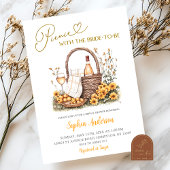 Gelbe Sonnenblume Sommerpikant-Brautparty Einladung