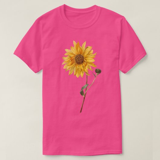 Gelbe Sonnenblume T-Shirt (Design vorne)
