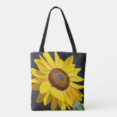 Gelbe Sonnenblume Tasche (Rückseite)