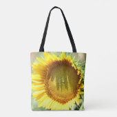 Gelbe Sonnenblume Tasche (Rückseite)