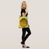 Gelbe Sonnenblume Tasche (Am Model)