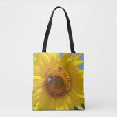Gelbe Sonnenblume Tasche (Vorderseite)