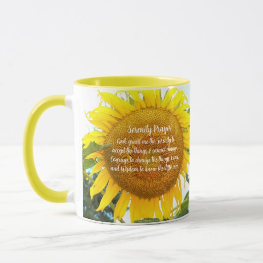 Gelbe Sonnenblume Tasse (Links)
