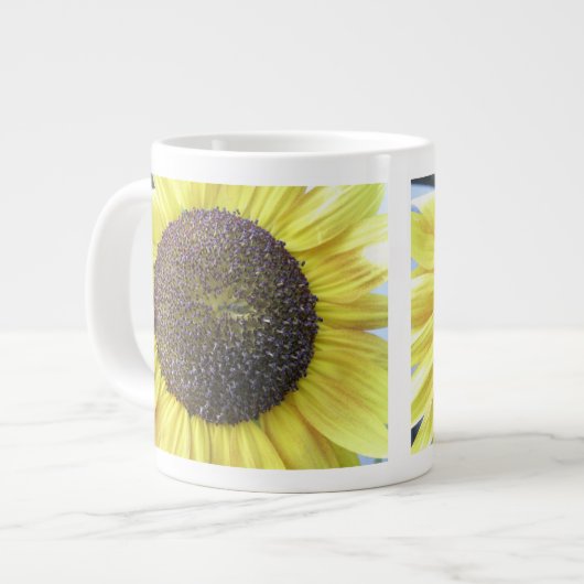 Gelbe Sonnenblume Tasse (Vorderseite Links)