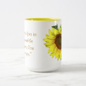 Gelbe Sonnenblume-Tasse der Tasse mit gelbem (Mittel)