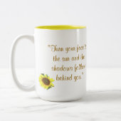 Gelbe Sonnenblume-Tasse der Tasse mit gelbem (Links)