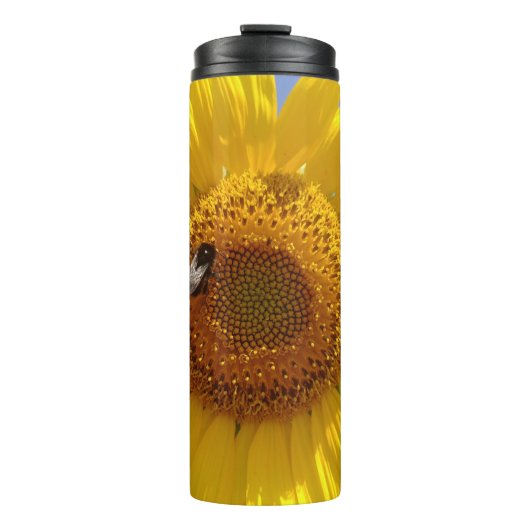 Gelbe Sonnenblume Thermosbecher (Vorderseite)