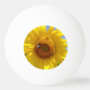 Gelbe Sonnenblume Tischtennisball